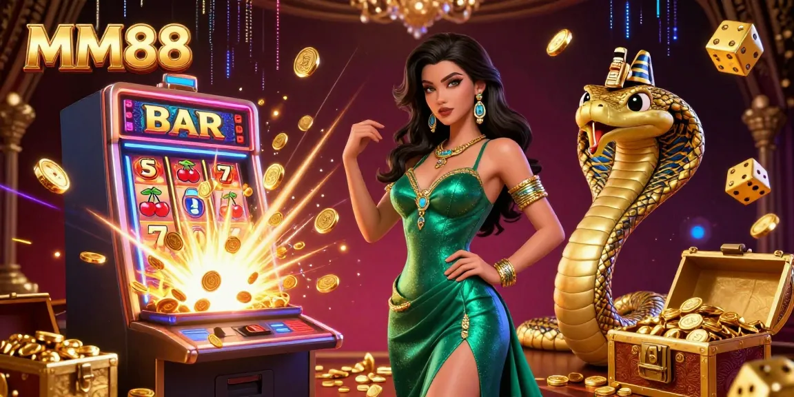 Experience the vibrant casino world of MM88, with slots, jackpots, and stunning visuals!