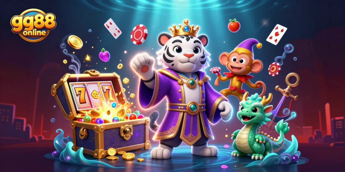 Experience thrilling fun at gg88 online with a vibrant casino scene featuring dynamic characters and gaming elements.