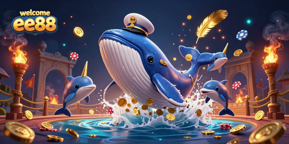 Experience thrilling entertainment at welcome ee88 with vibrant casino-themed 3D illustration.