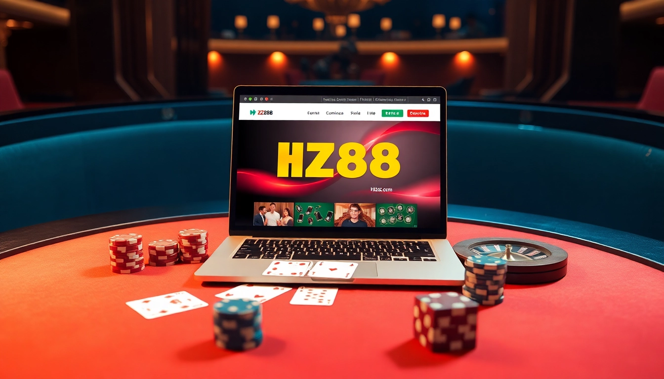 Experience the excitement of gambling on hz88mie.com with vibrant casino elements and professional ambiance.