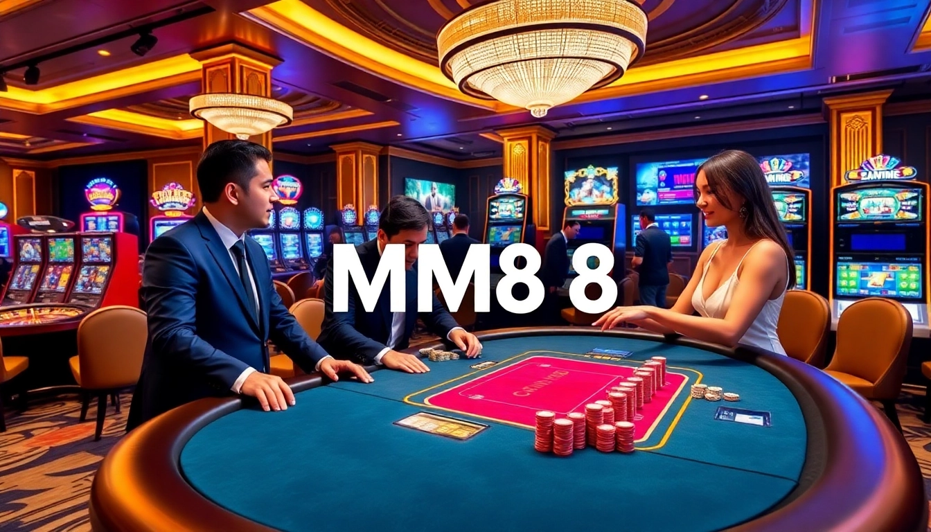MM88 presents an exhilarating casino experience with vibrant poker gameplay and professional dealers.