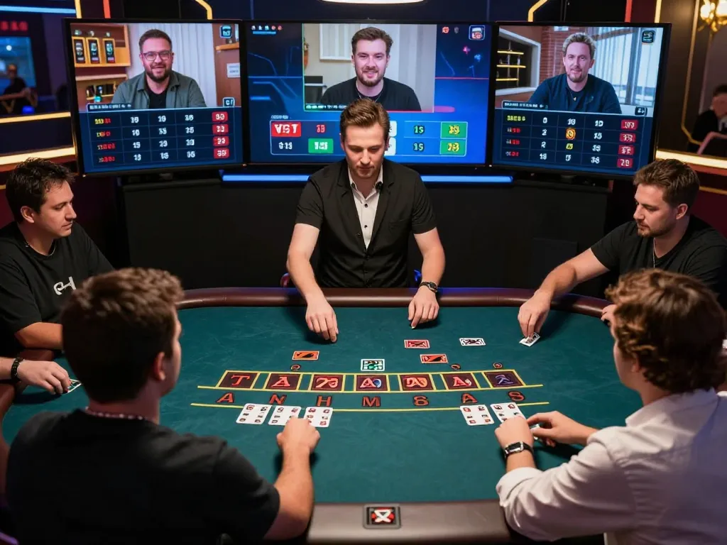 Vic88 players enjoying an exciting live dealer blackjack session with professional engagement
