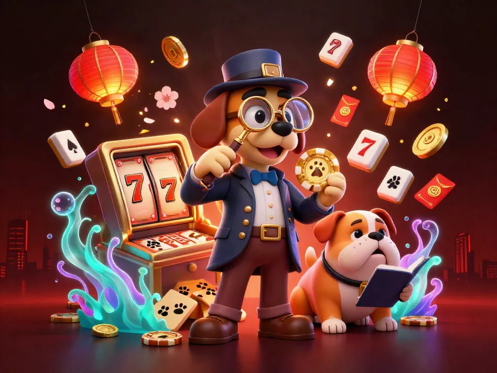 Spin and win at slot88 with a 3D detective and his bulldog discovering jackpot secrets!