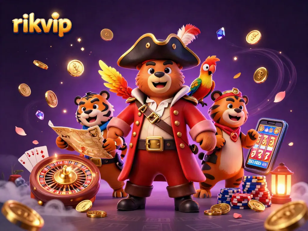 Experience thrilling gameplay with rikvip featuring colorful casino elements and dynamic characters.