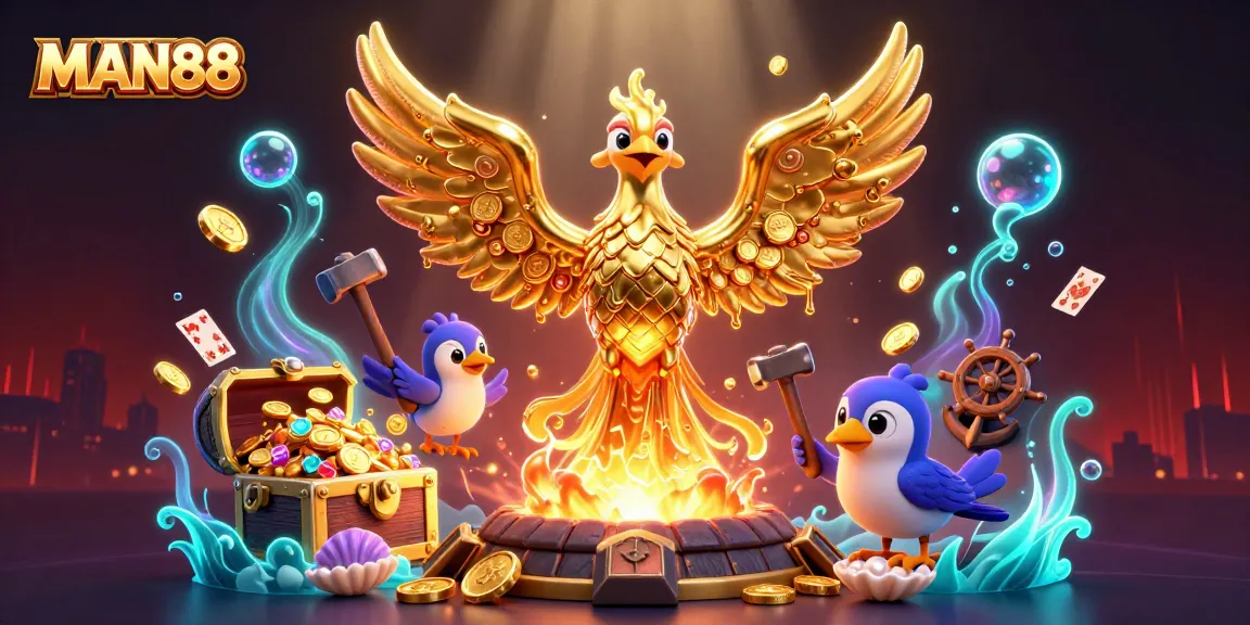 Experience thrilling wins at MAN88 with a vibrant, gold-rich gaming adventure featuring mythical elements.