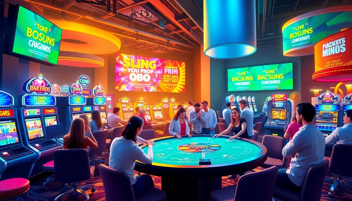 Exciting online casino environment at MMOO with vibrant games and players.